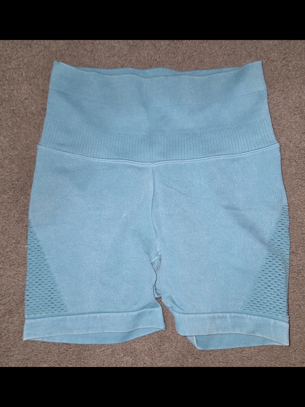 JoyLab Light Blue High-Waist Bike Shorts Jot Lab